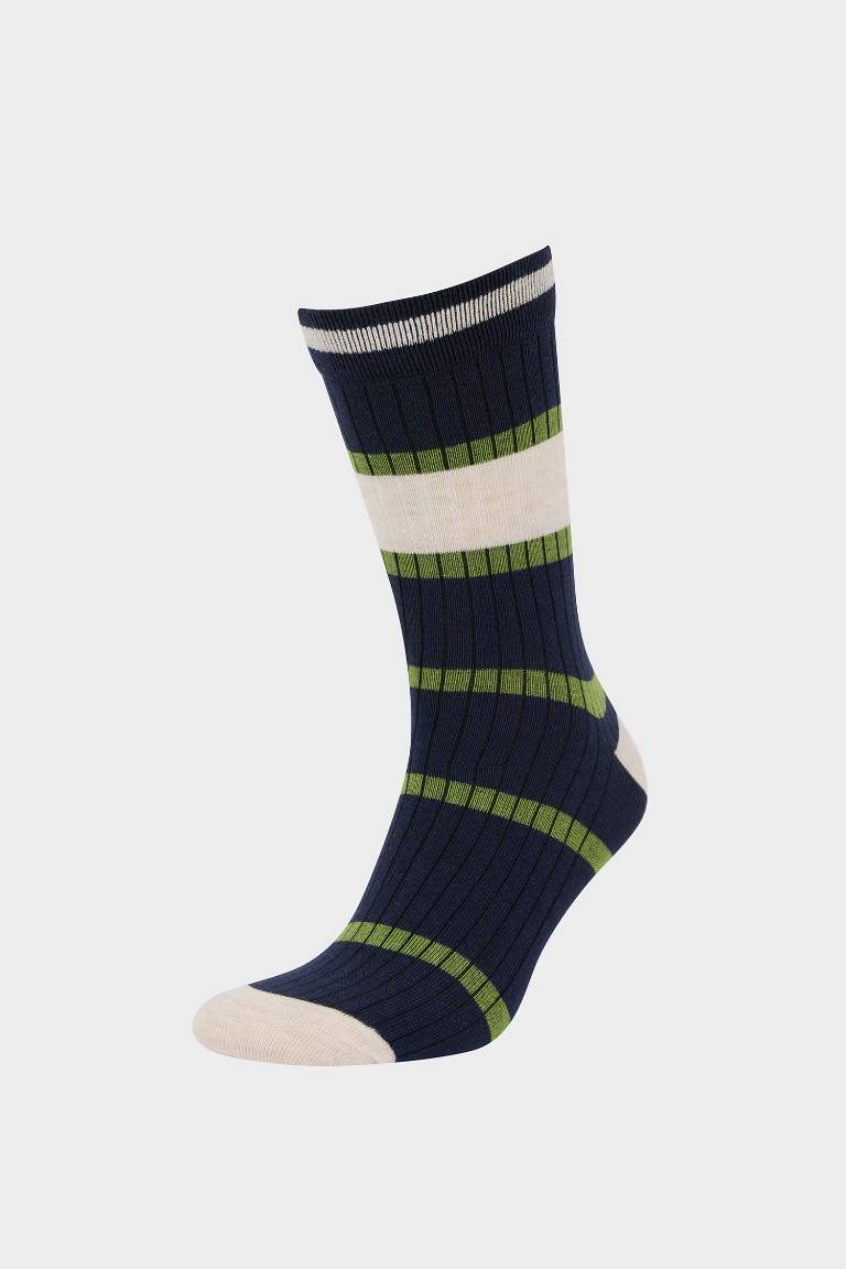 Man Striped 3 piece Long sock