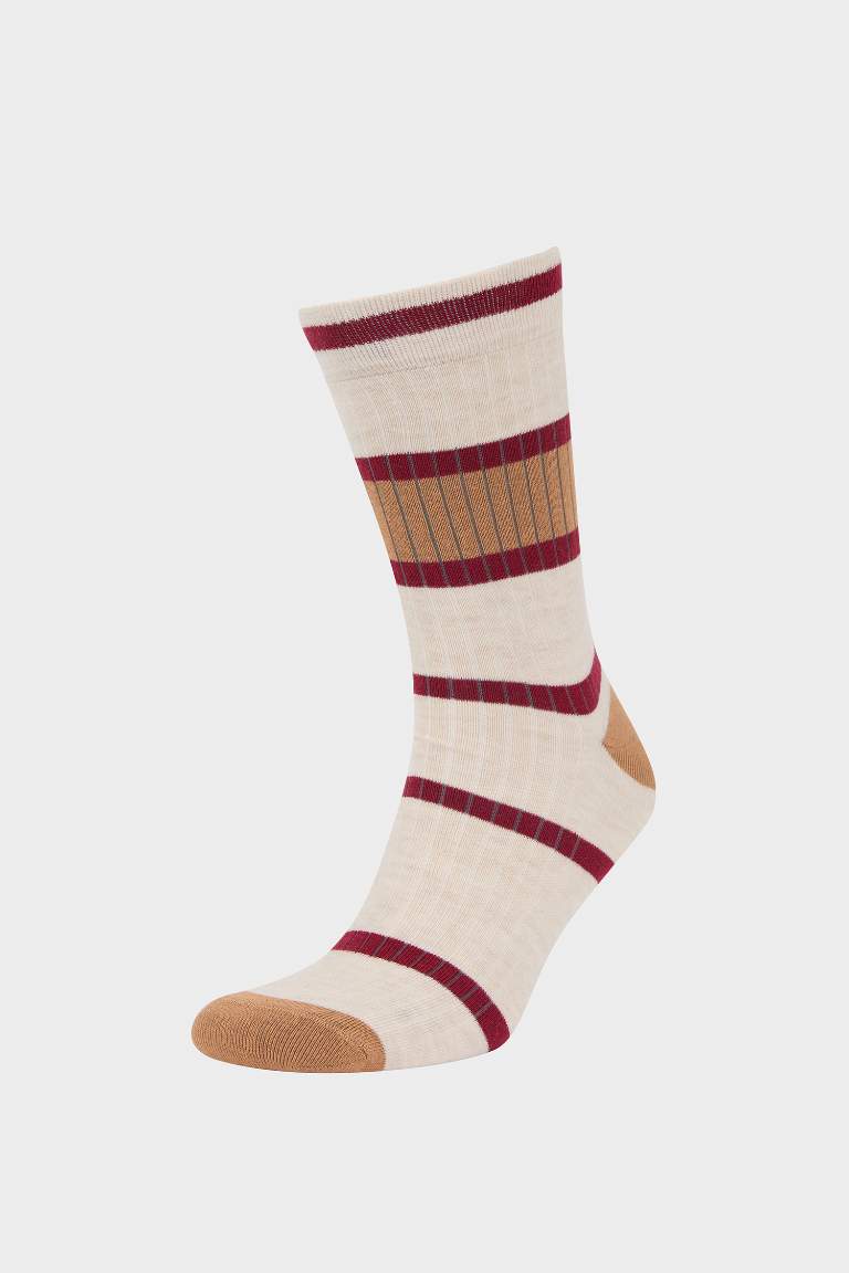 Man Striped 3 piece Long sock