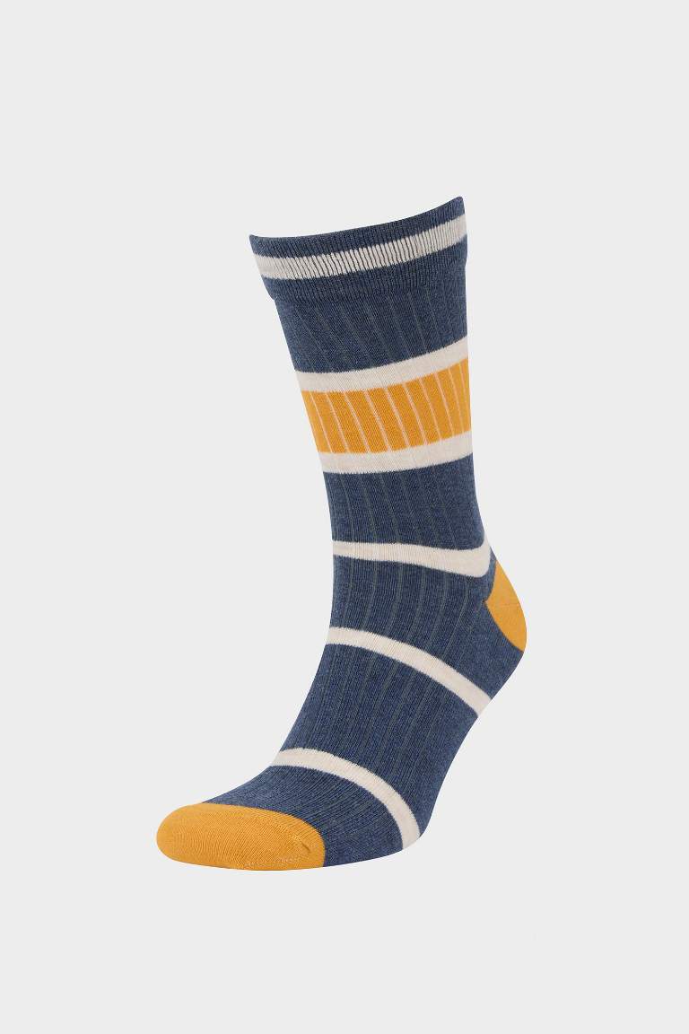 Man Striped 3 piece Long sock