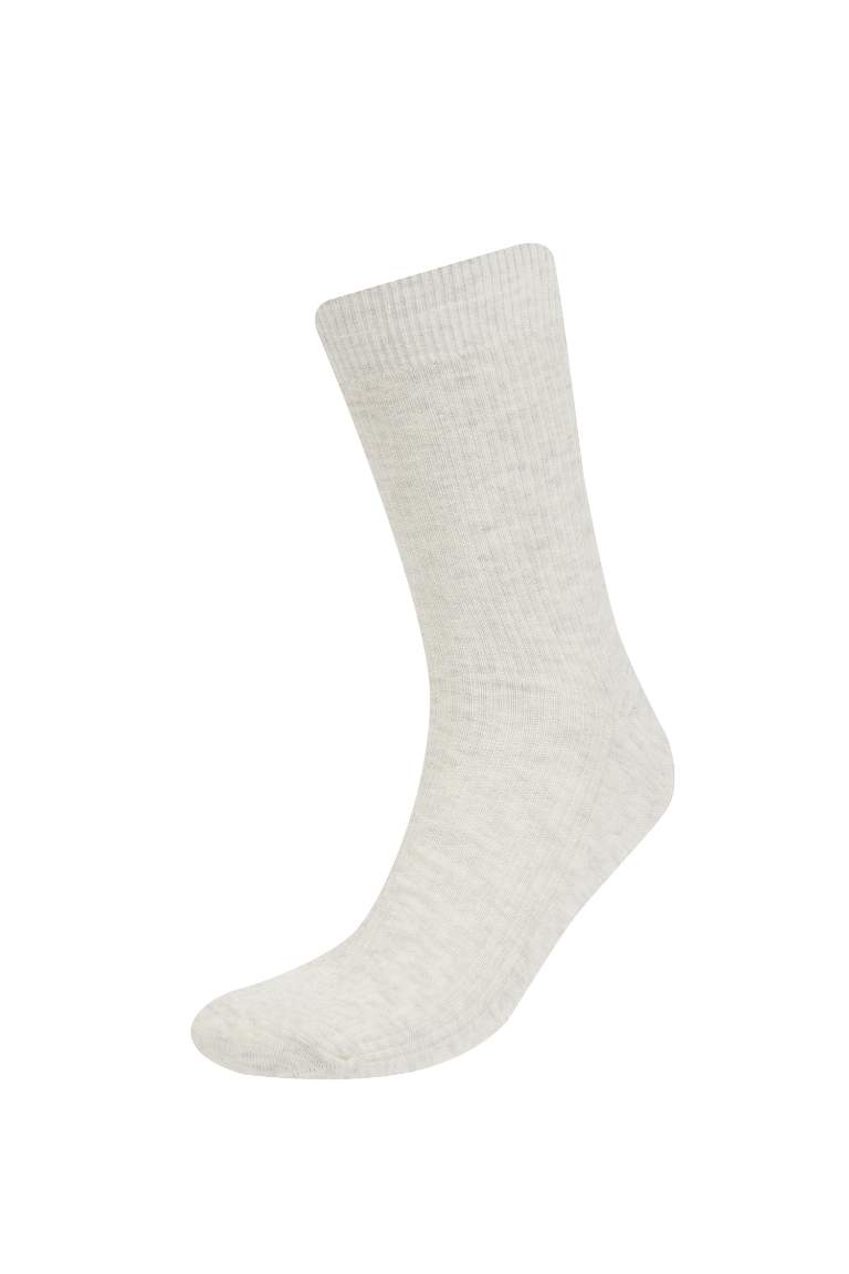 Man Comfortable Elastic 5 Piece Long Cotton Socks