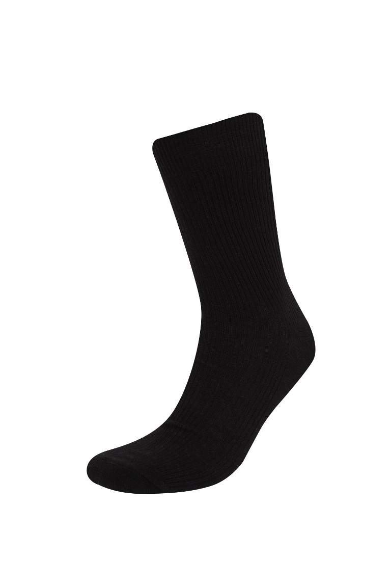 Man Comfortable Elastic 5 Piece Long Cotton Socks