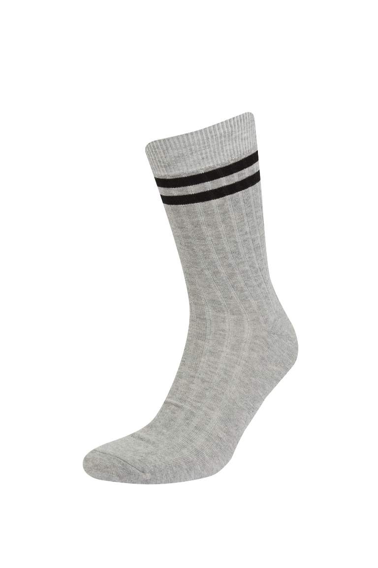 Man Comfortable Elastic 5 Piece Long Cotton Socks