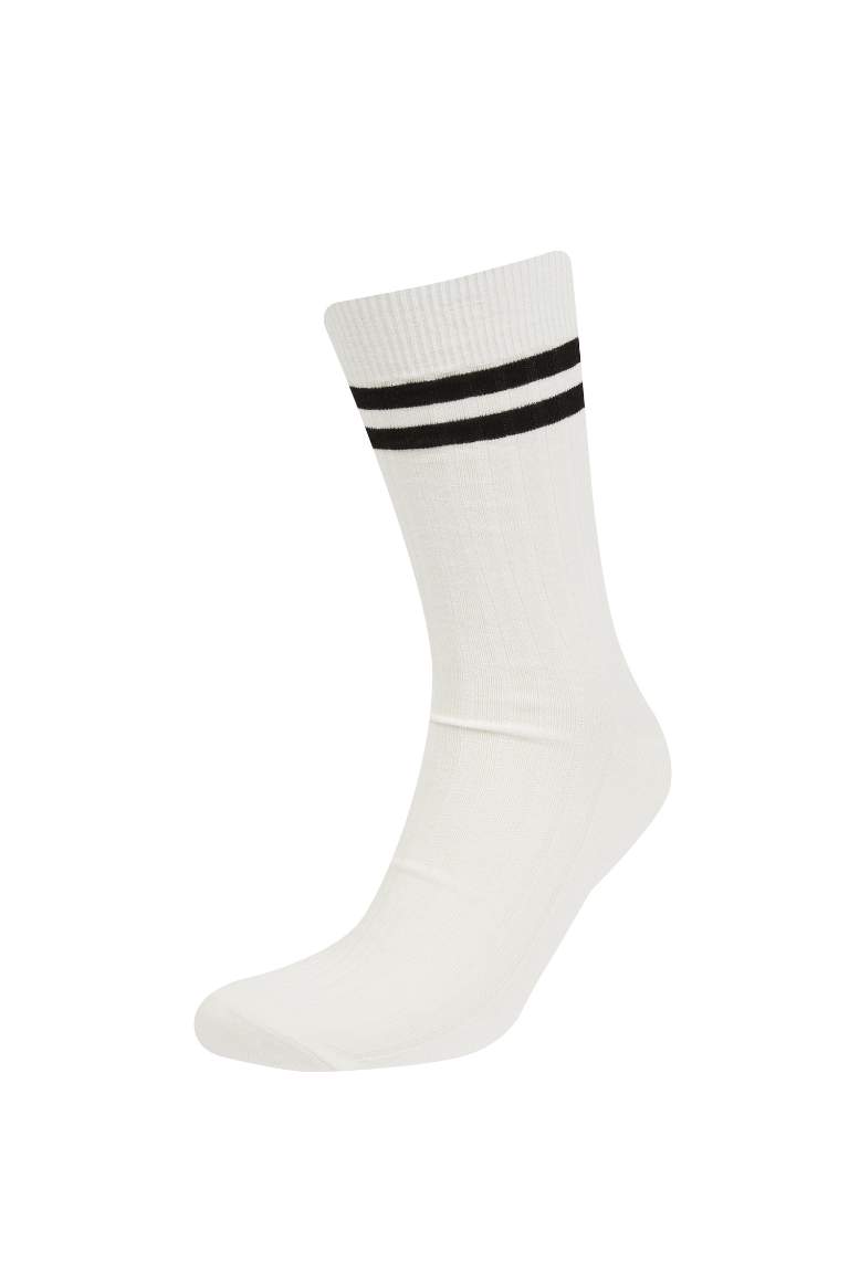 Lot de 5 paires de chaussettes longues en coton pour homme