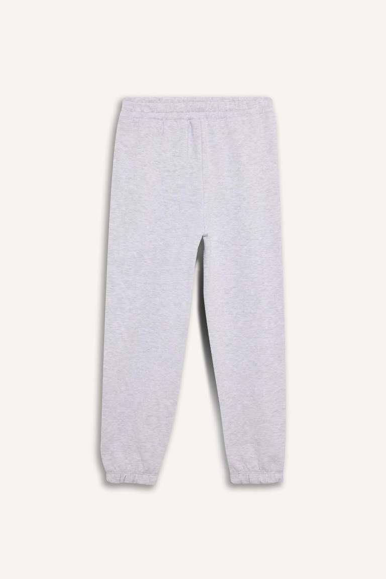 Girl Printed Elastic Waist Leg Jogger Sweatpants