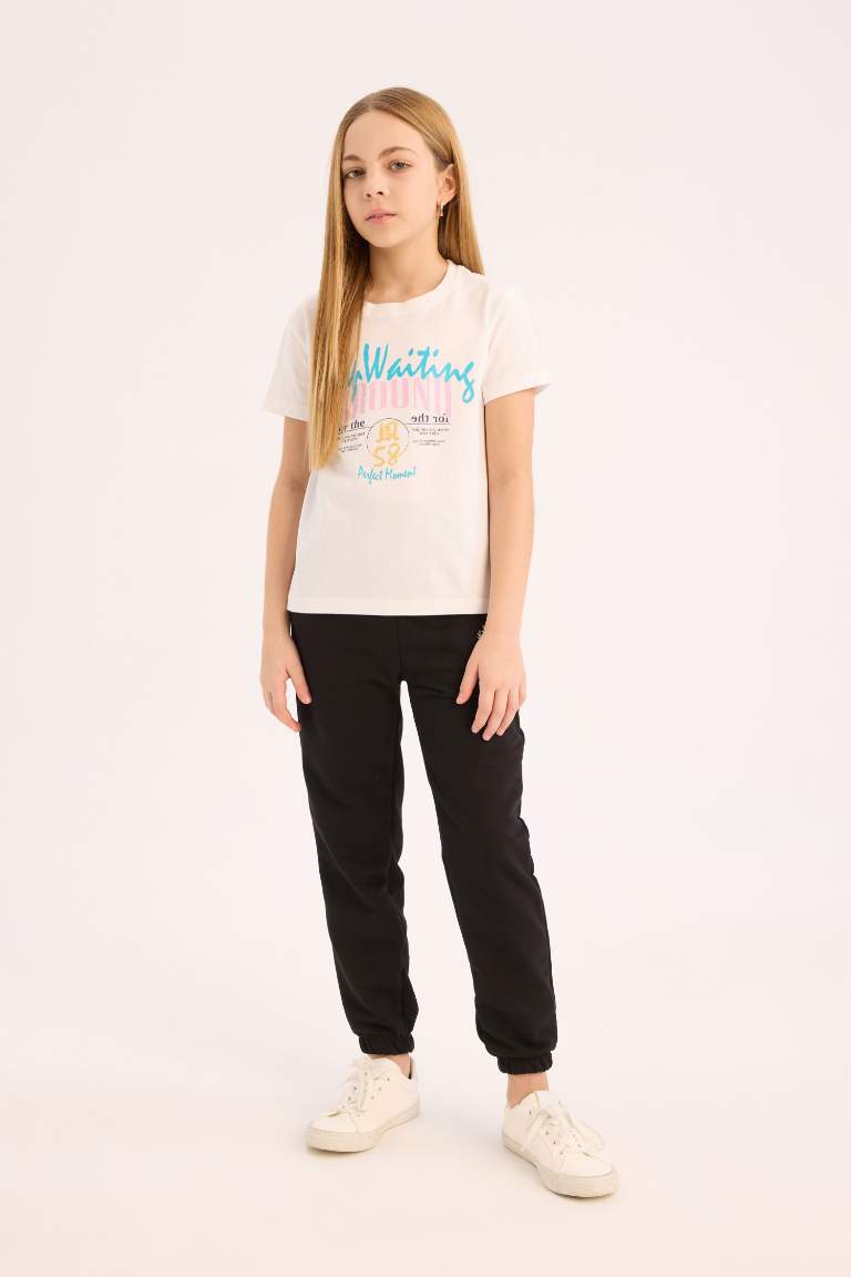 Pantalon de Jogging imprimé à taille élastiques pour fille