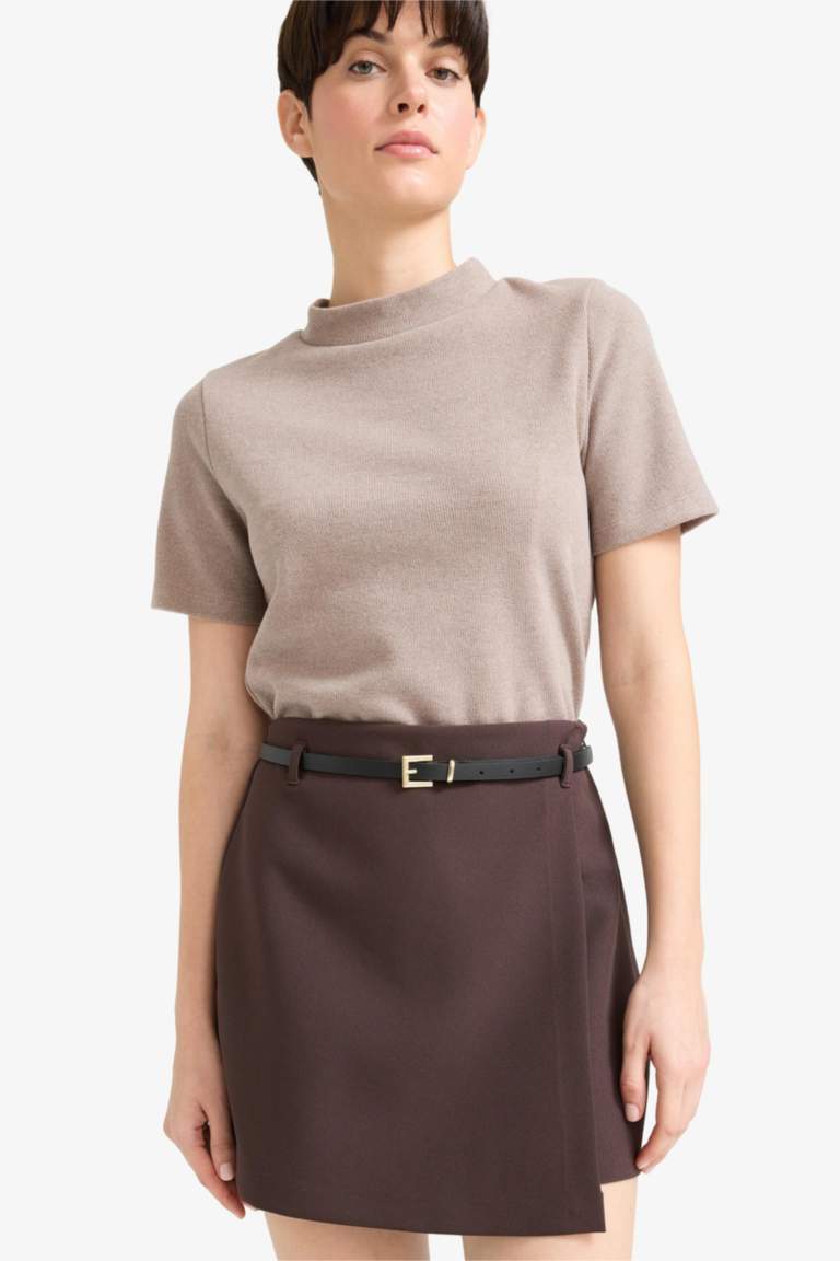 تي شيرت نص ردن سليم فيت بياخة عالية