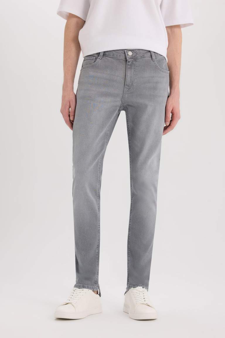 Pedro Slim Fit Dar Kalıp Normal Bel Dar Paça Jean Pantolon