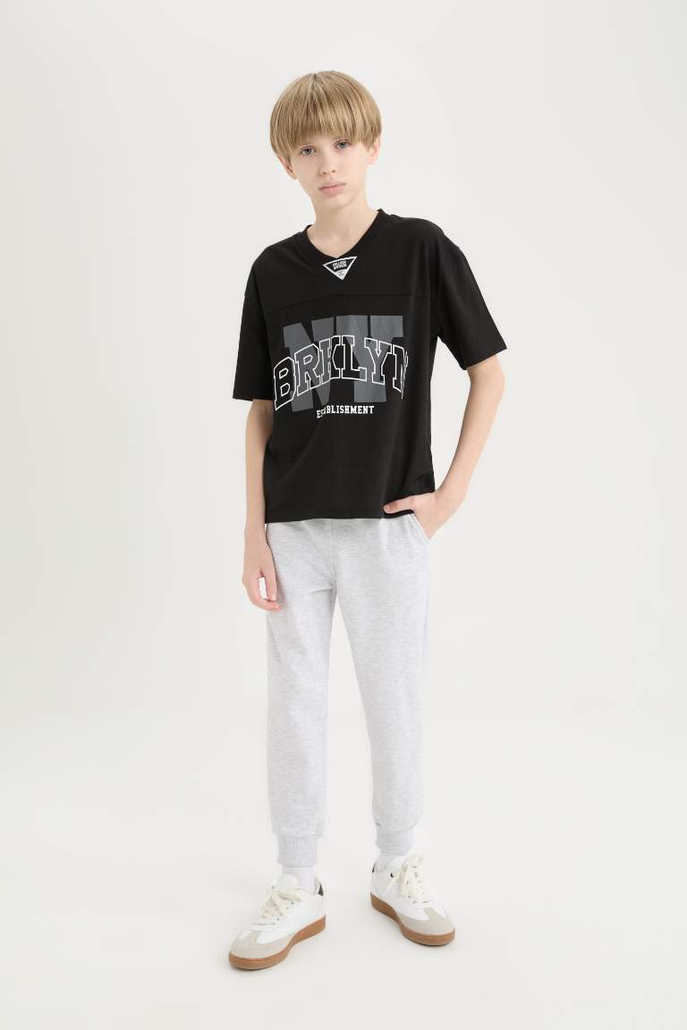 Boy Printed T-Shirt Sweatpants 2 Piece Set