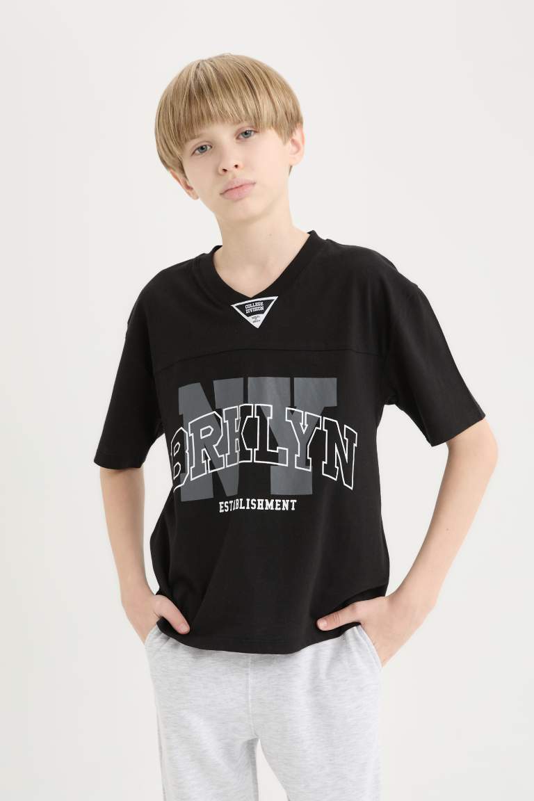 Boy Printed T-Shirt Sweatpants 2 Piece Set