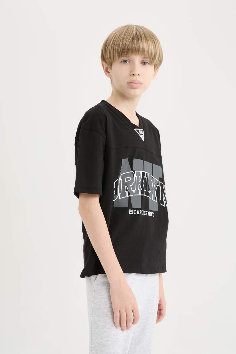 Boy Printed T-Shirt Sweatpants 2 Piece Set