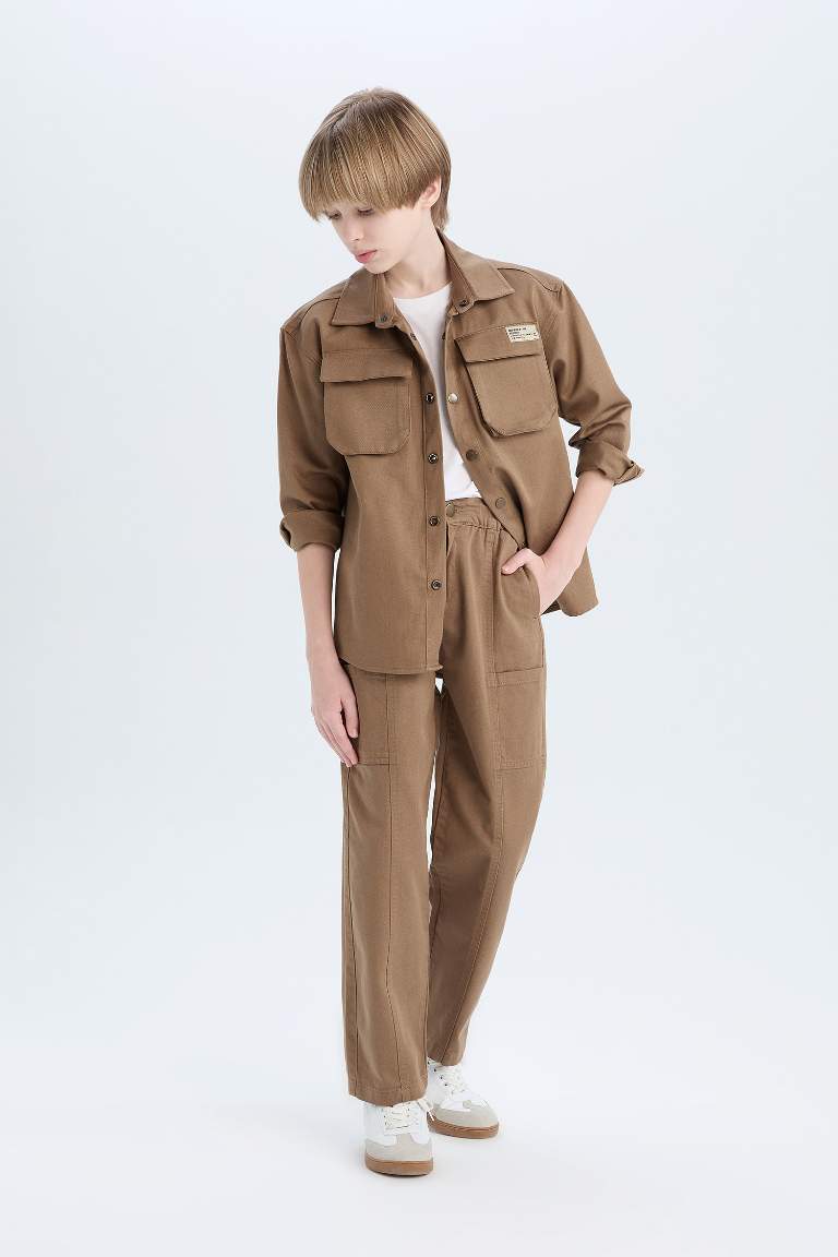 Boy Loose Fit Twill Trousers