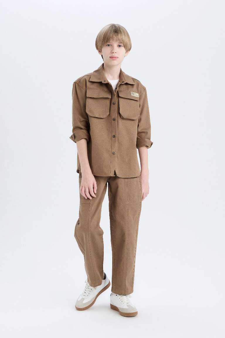 Boy Loose Fit Twill Trousers