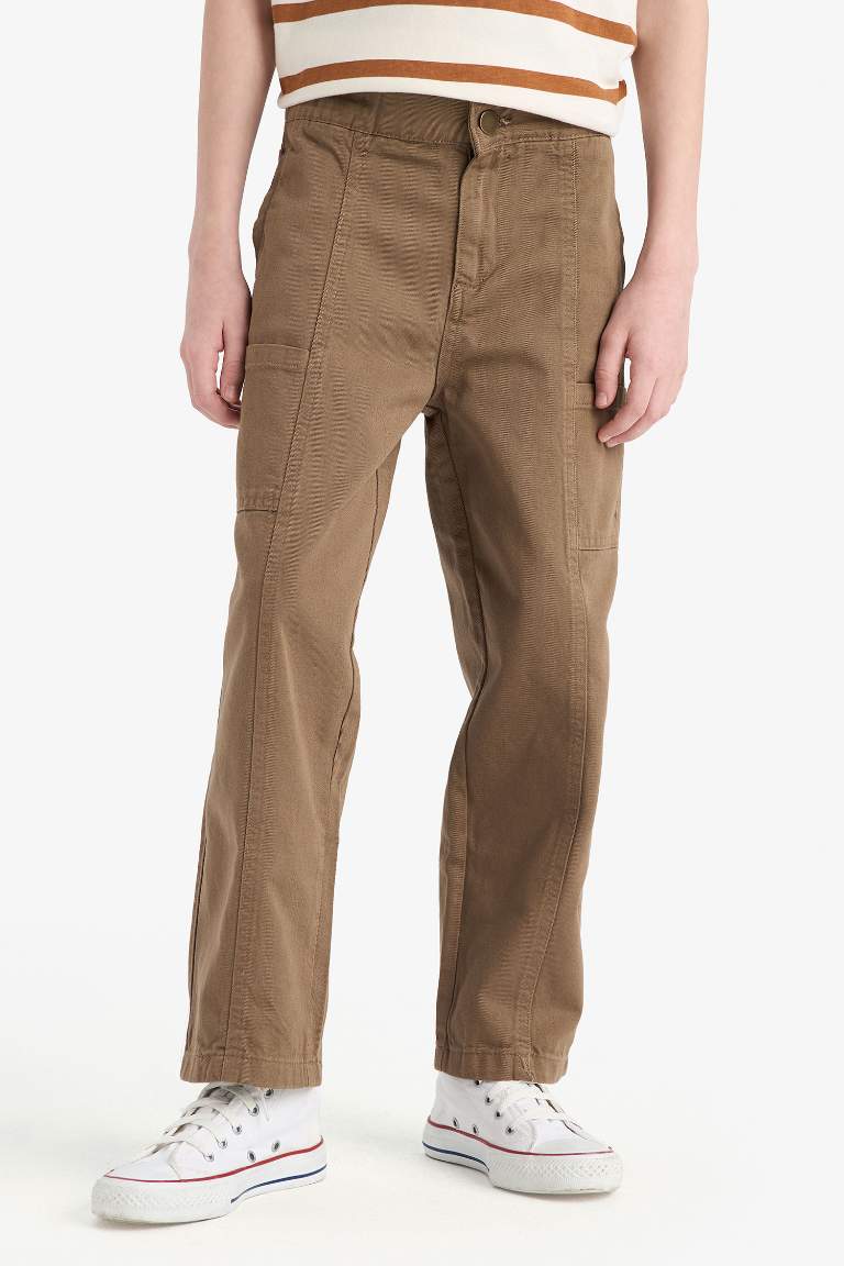 Boy Loose Fit Twill Trousers