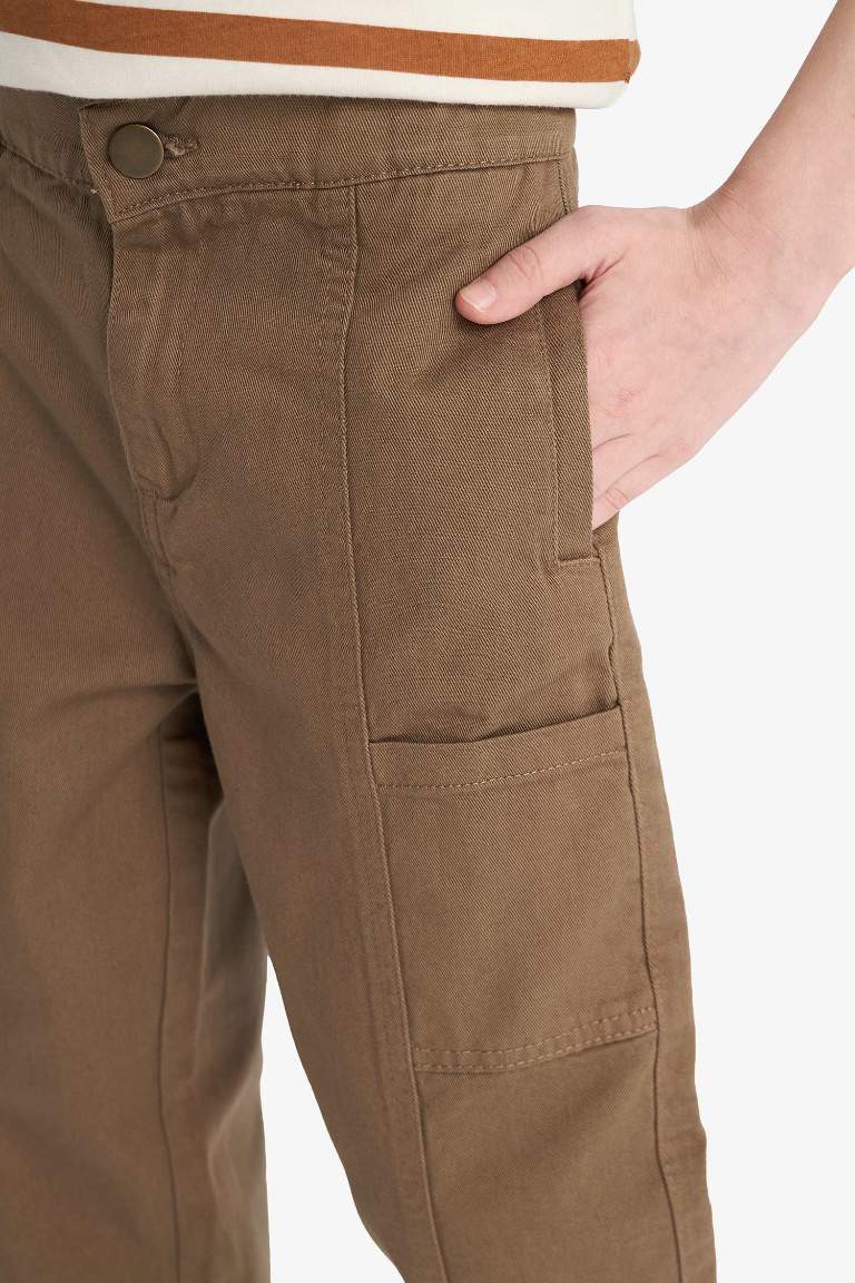 Boy Loose Fit Twill Trousers