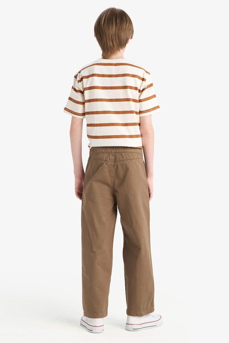 Boy Loose Fit Twill Trousers