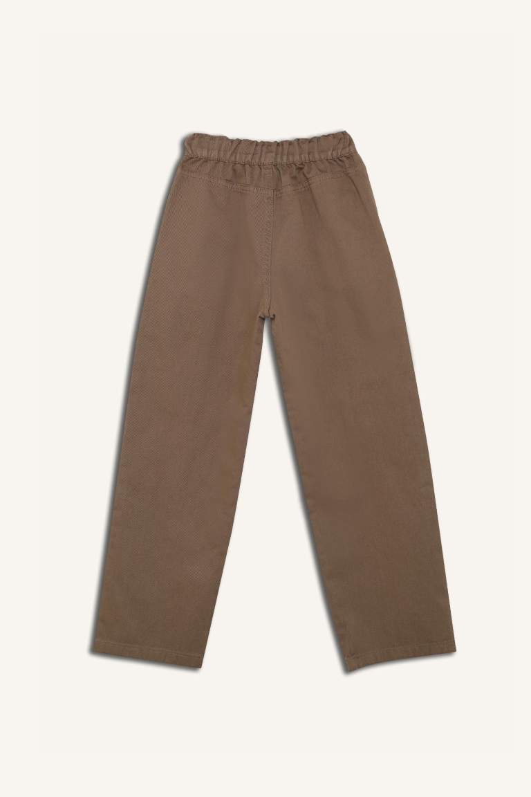 Pantalon ample en twill avec taille élastique pour garçon