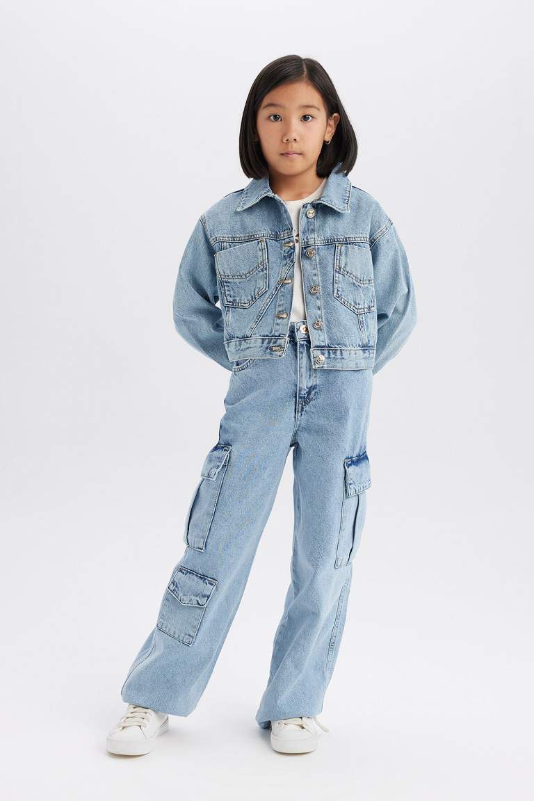 Girl Cotton Denim Jacket