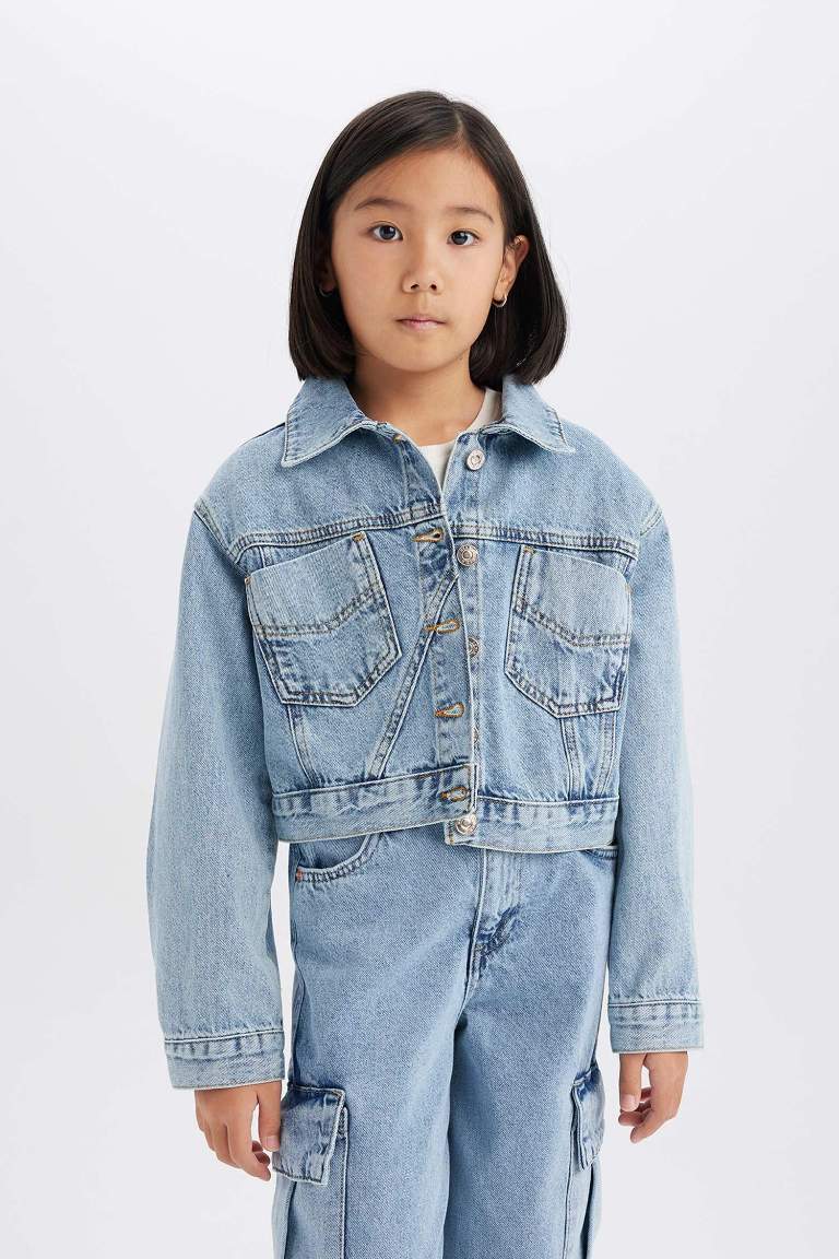 Girl Cotton Denim Jacket