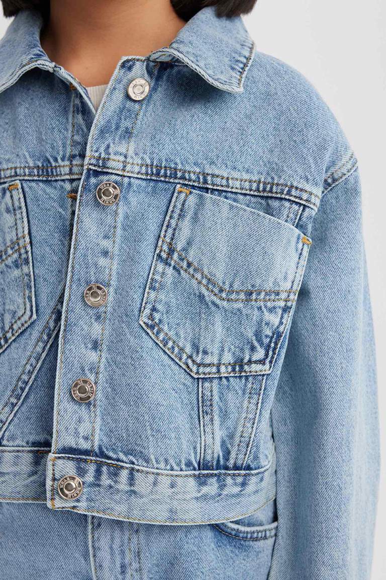 Girl Cotton Denim Jacket