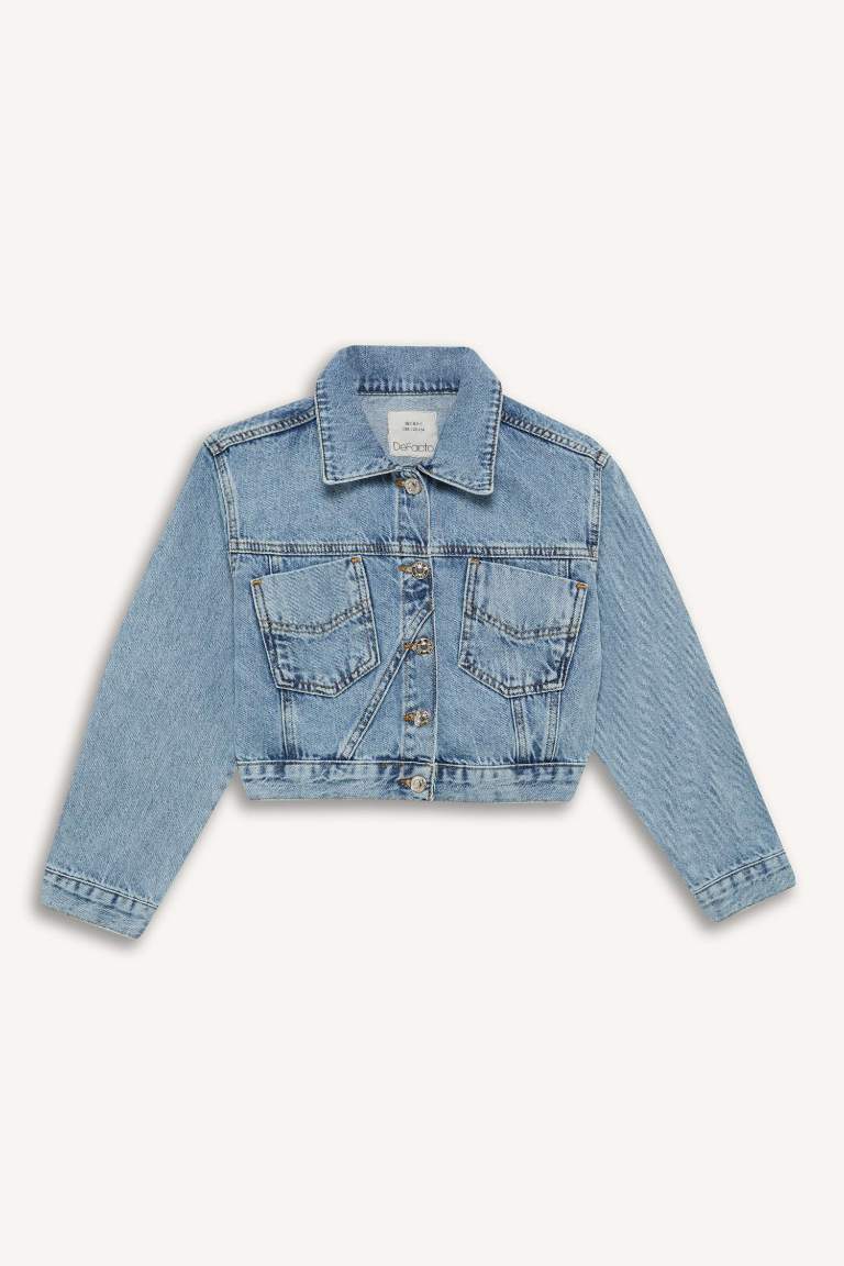 Girl Cotton Denim Jacket