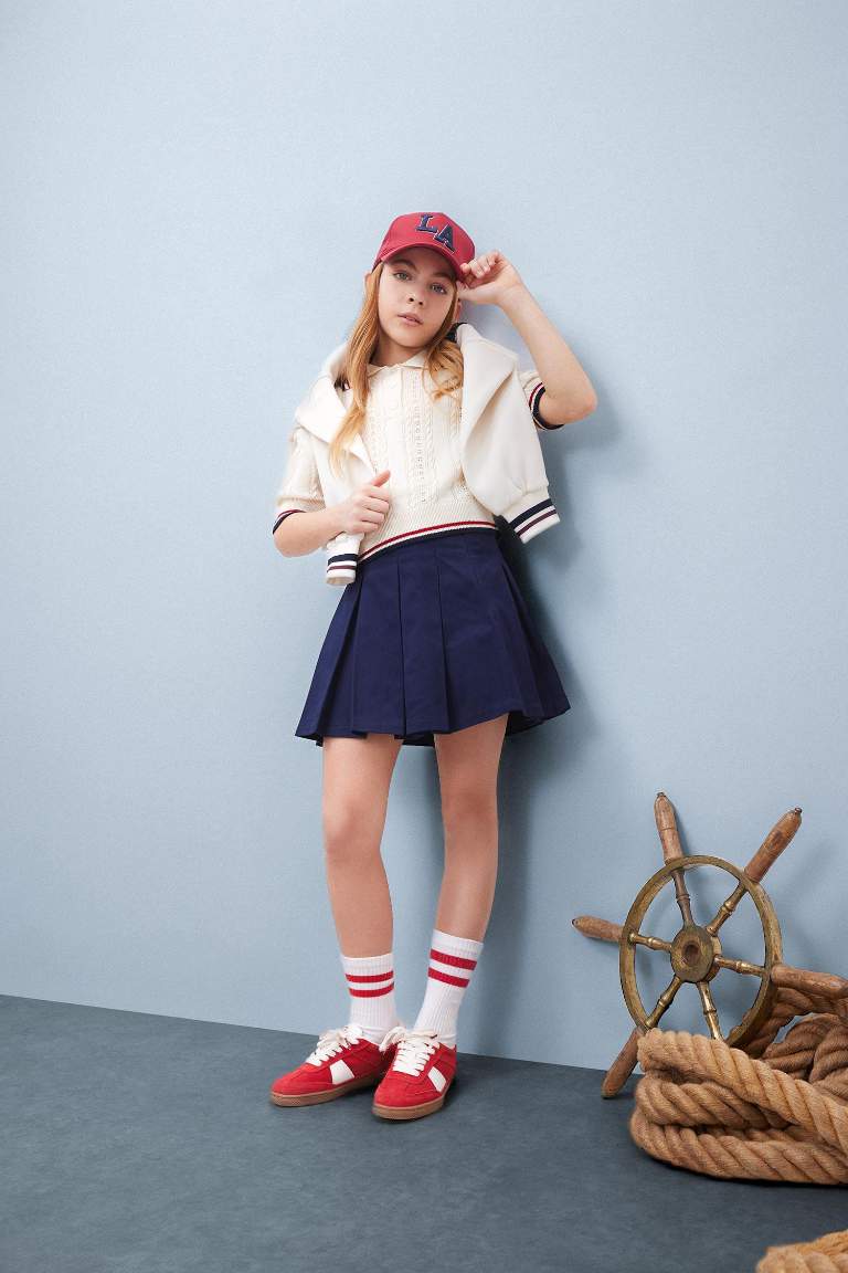 Girl Gabardine Regular Fit Skirt