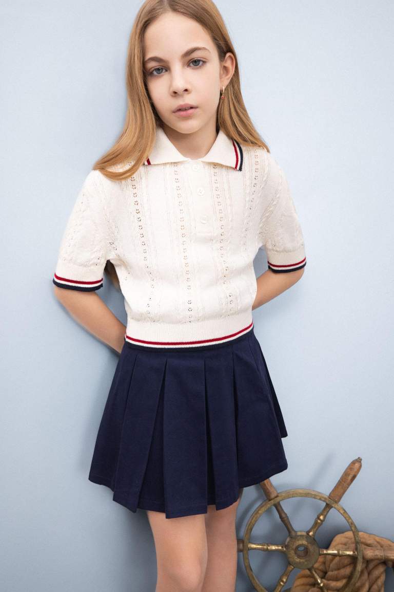 Girl Gabardine Regular Fit Skirt