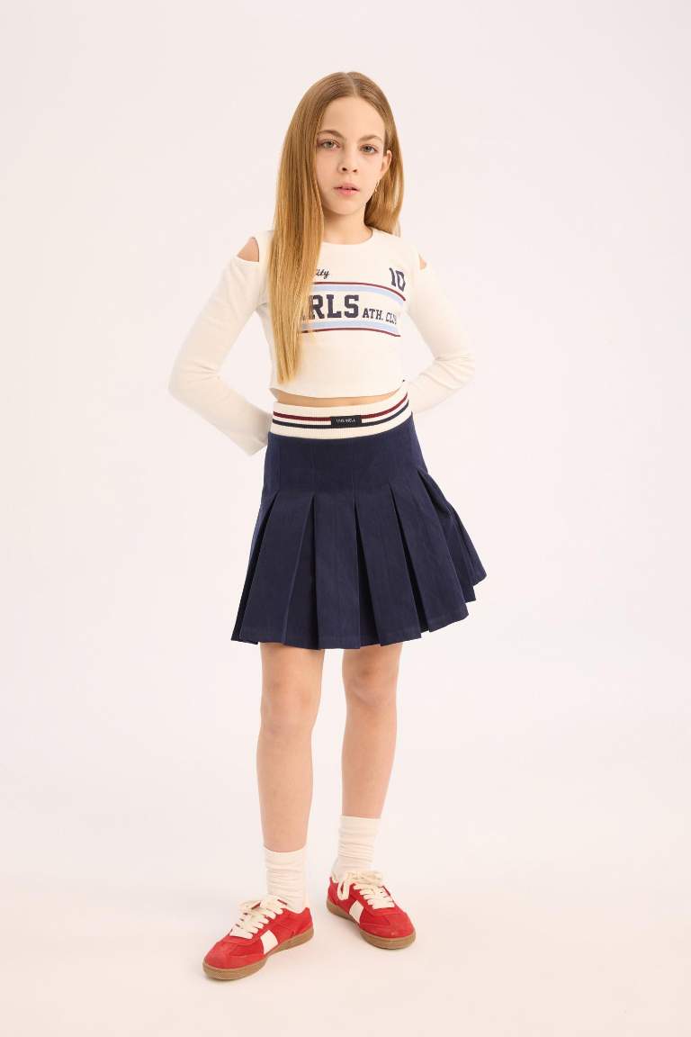 Girl Gabardine Regular Fit Skirt