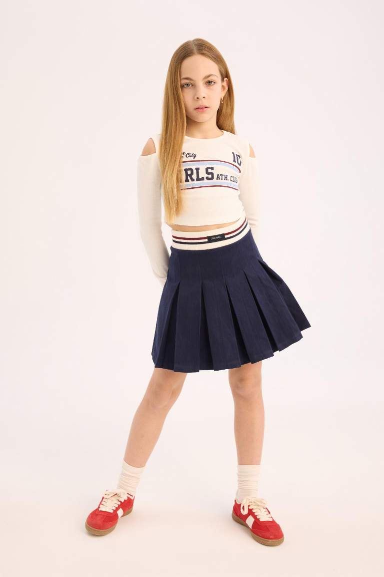 Girl Gabardine Regular Fit Skirt