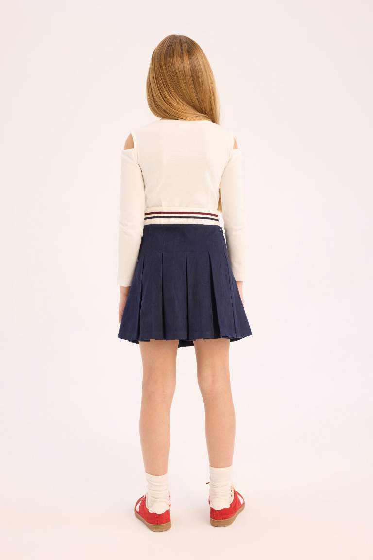 Girl Gabardine Regular Fit Skirt