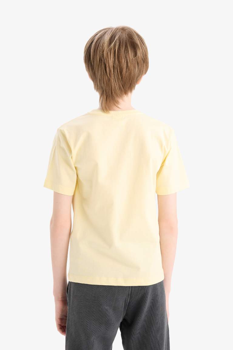 Boy Crew Neck Printed Short Sleeve T-Shirt