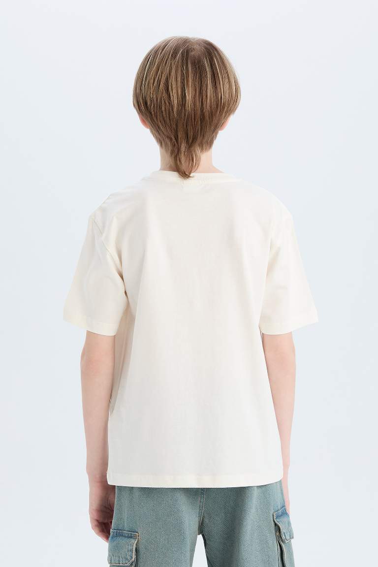 Boy Crew Neck Printed Short Sleeve T-Shirt