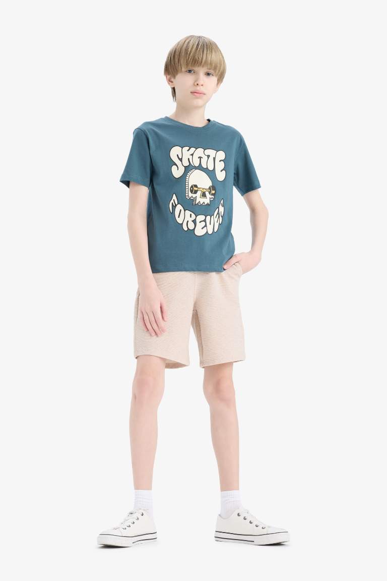 Boy Crew Neck Printed Short Sleeve T-Shirt