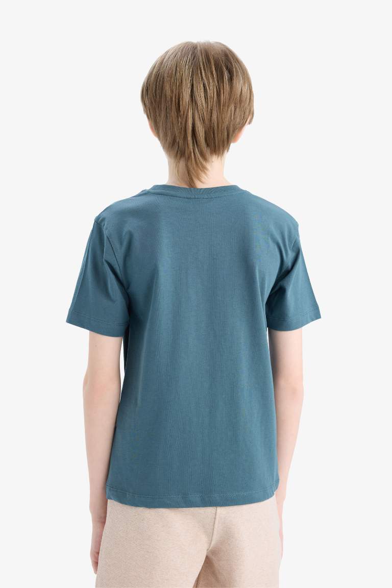 Boy Crew Neck Printed Short Sleeve T-Shirt