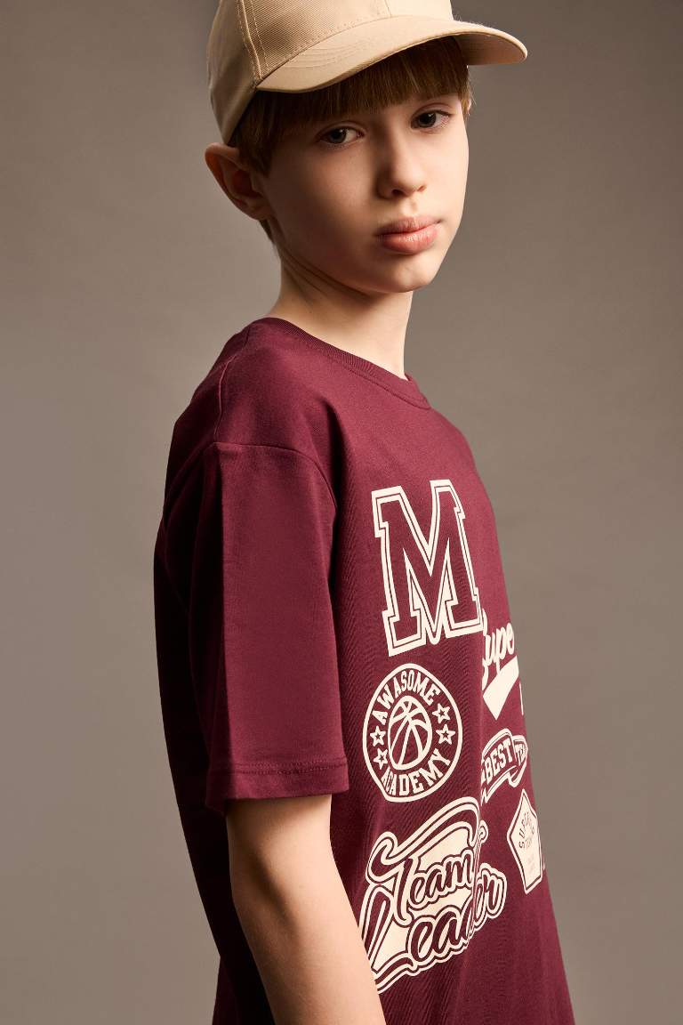 Boy Crew Neck Printed Short Sleeve T-Shirt