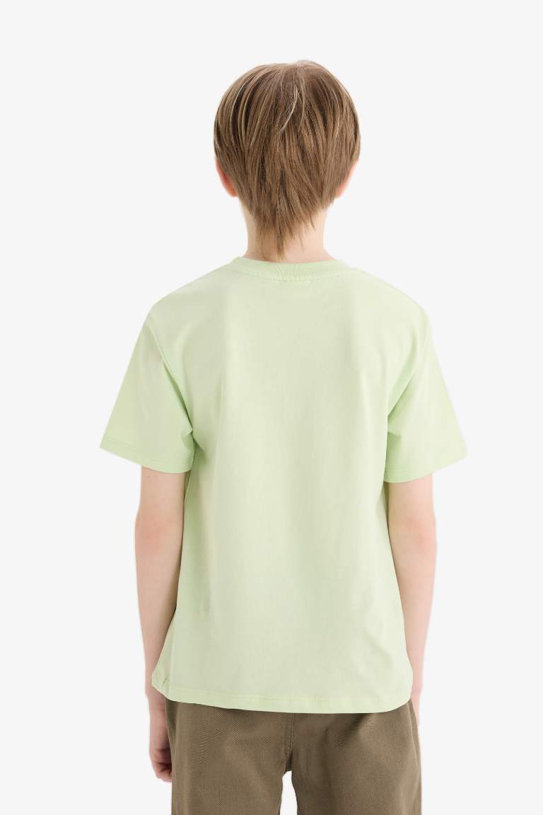 Boy New Regular Fit Crew Neck Printed T-Shirt