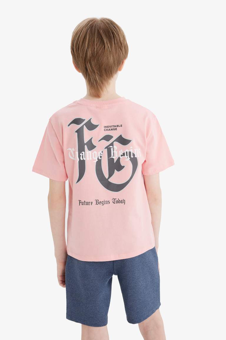 Boy New Regular Fit Crew Neck Printed  T-Shirt