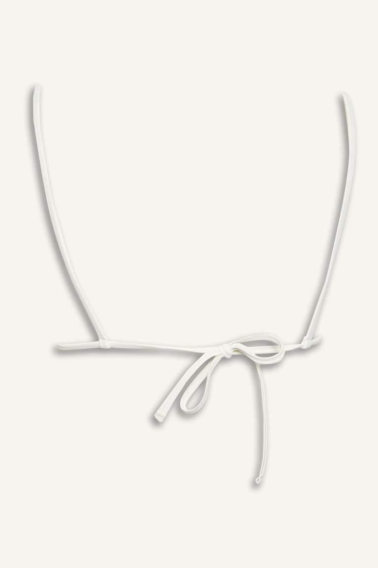 Regular Fit Tül Bikini Üstü-Fall in Love