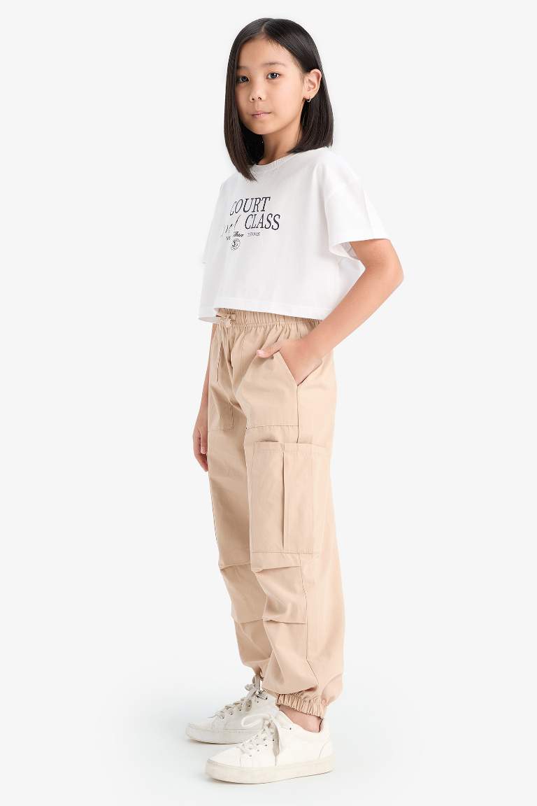 Girl Parachute Cargo Pants