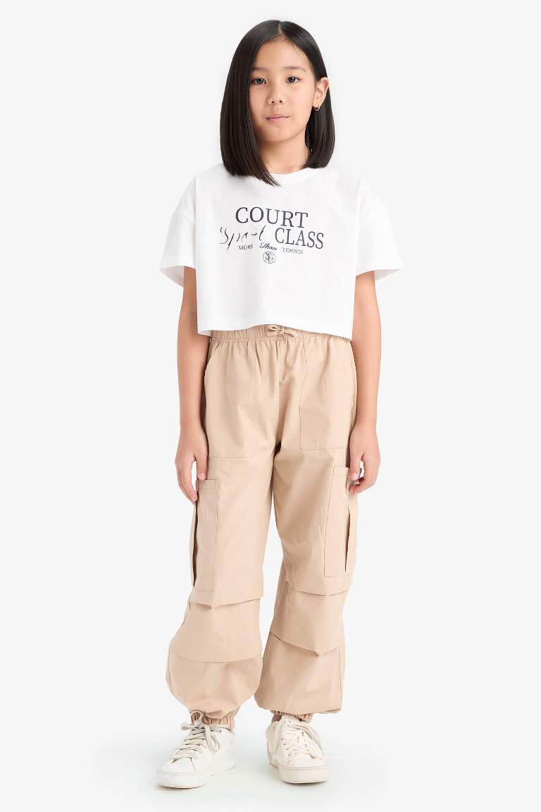 Girl Parachute Cargo Pants