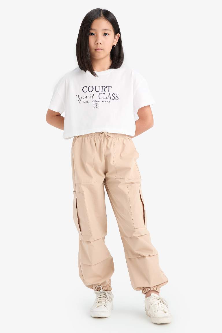 Girl Parachute Cargo Pants