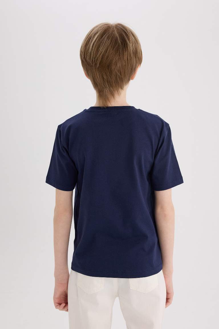 Boy Regular Fit Crew Neck Printed T-Shirt