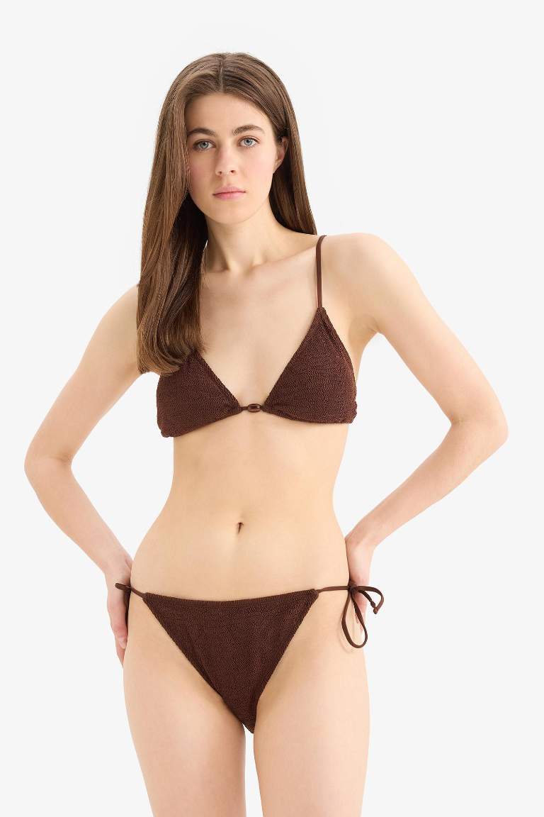 Bağcıklı Bürümcük Bikini Altı-Fall in Love