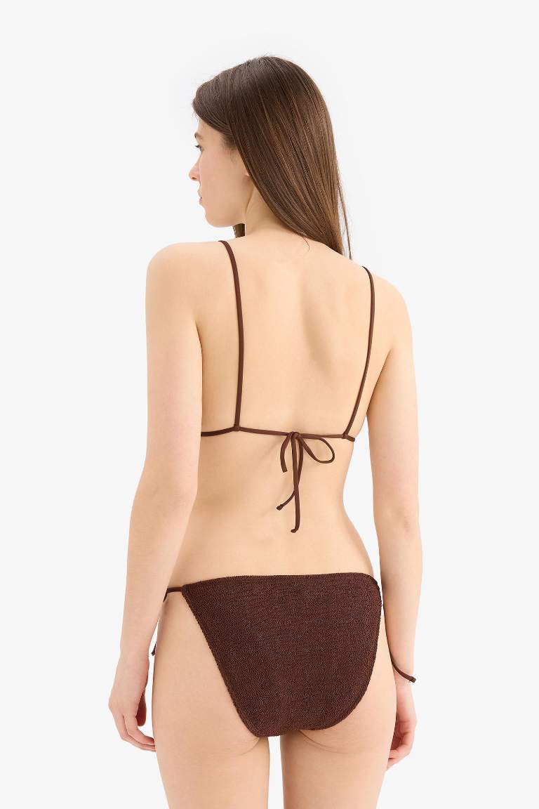 Bağcıklı Bürümcük Bikini Altı-Fall in Love