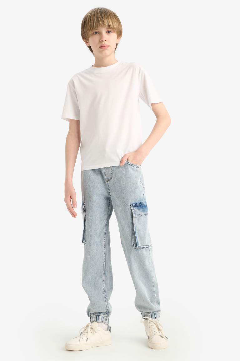 Boy Jogger Elastic Banded Leg Jeans