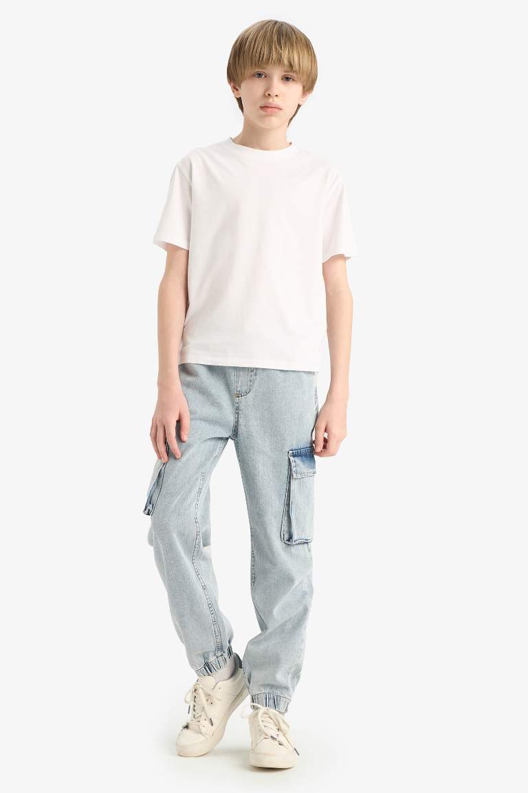 Boy Jogger Elastic Banded Leg Jeans