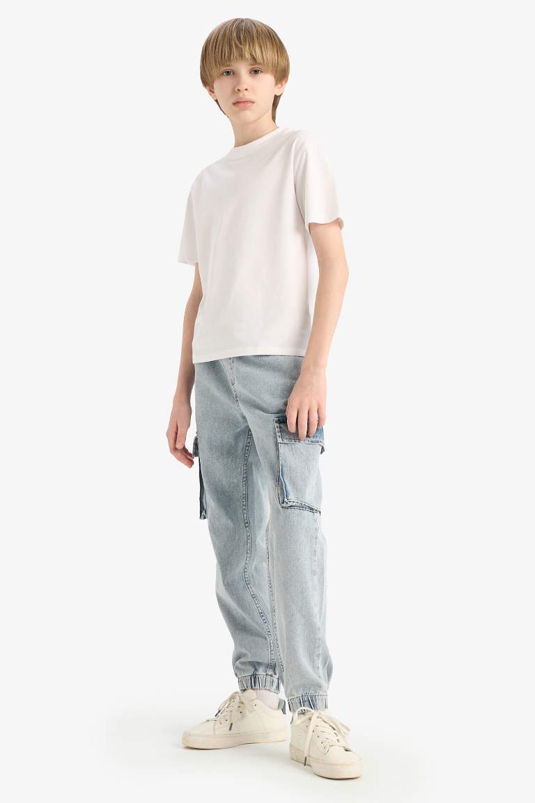 Boy Jogger Elastic Banded Leg Jeans