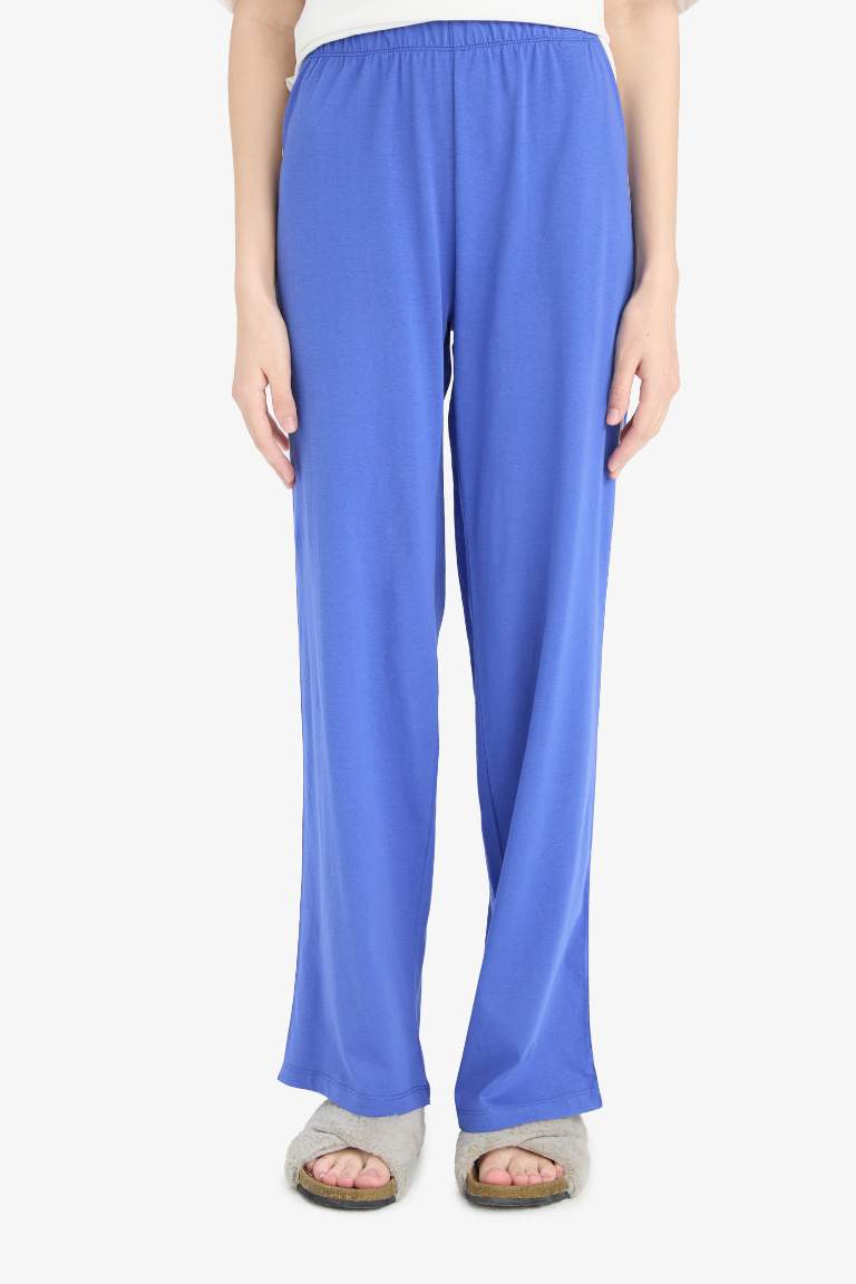 Pijama Takımı Kısa Kollu Üst Esnek Belli Uzun Alt-Fall in Love