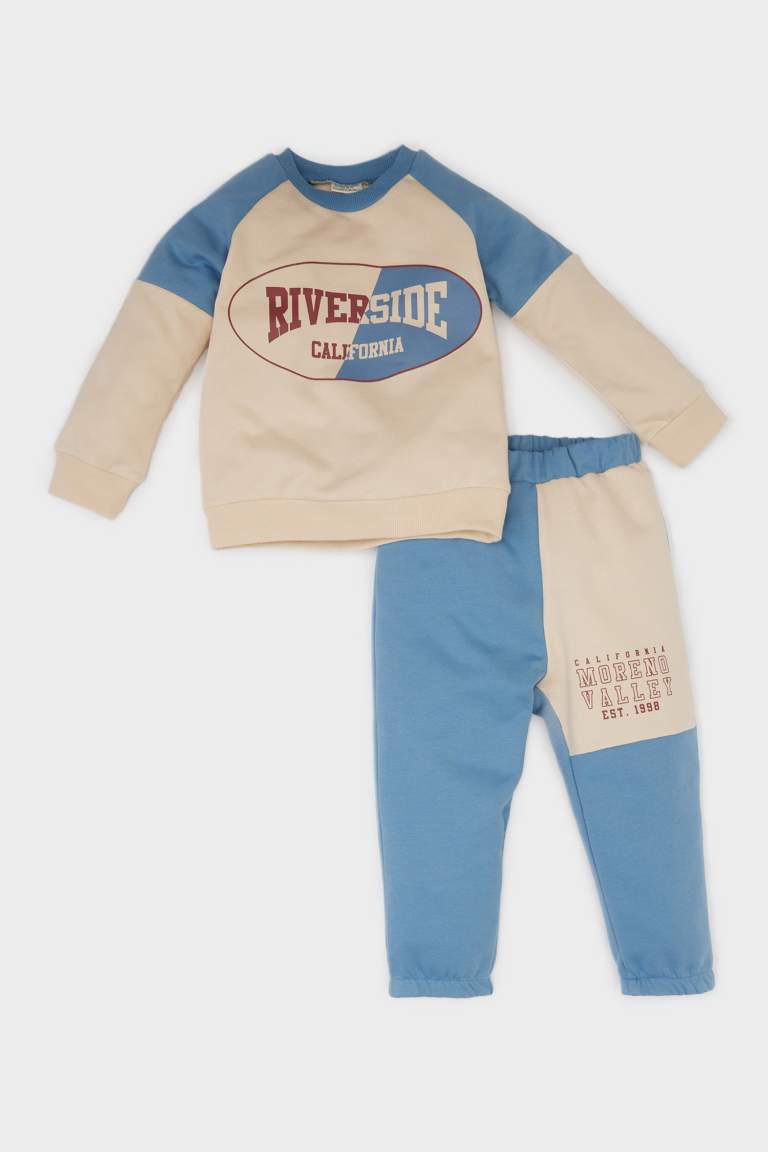 Ensemble sweatshirt imprimé et pantalon de jogging pour bébé garçon