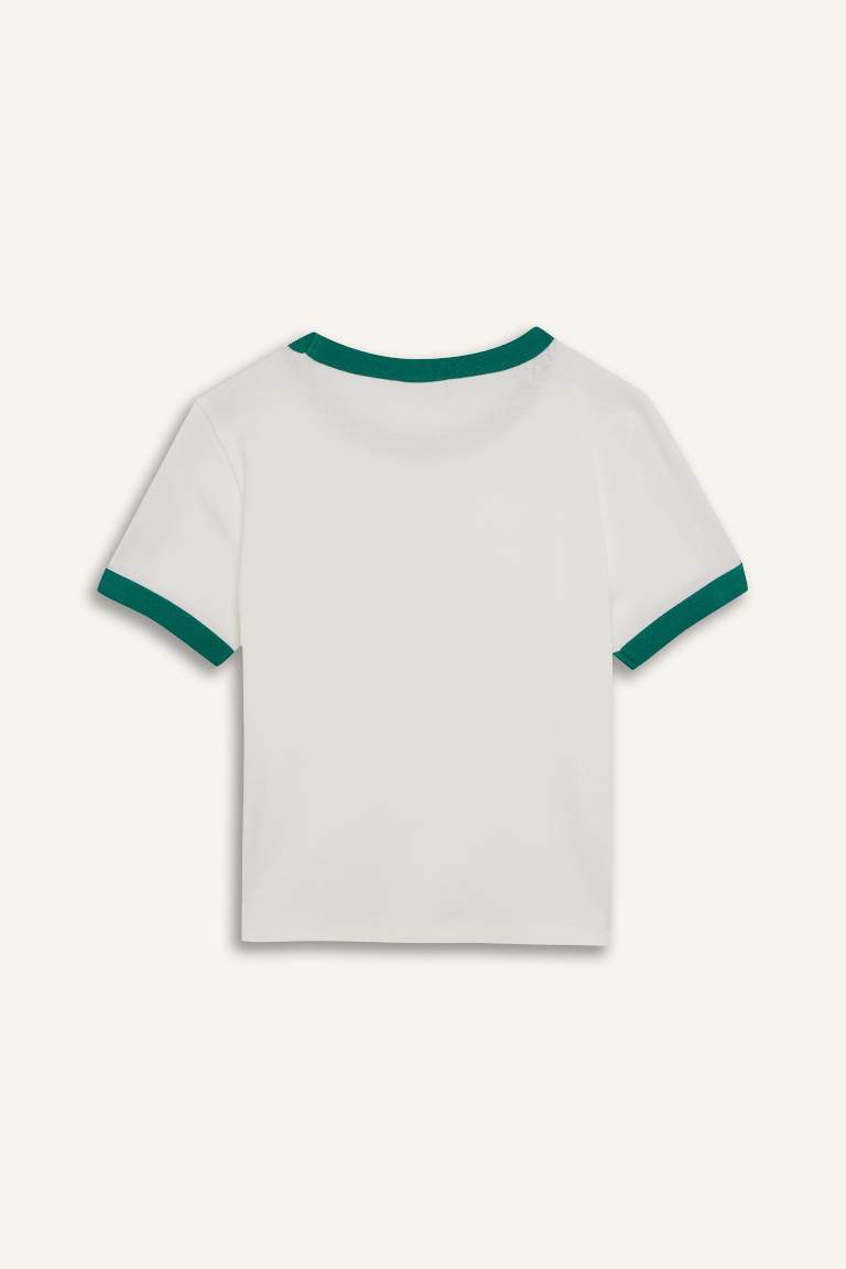 Slim Fit Ribana Short Sleeve T-Shirt