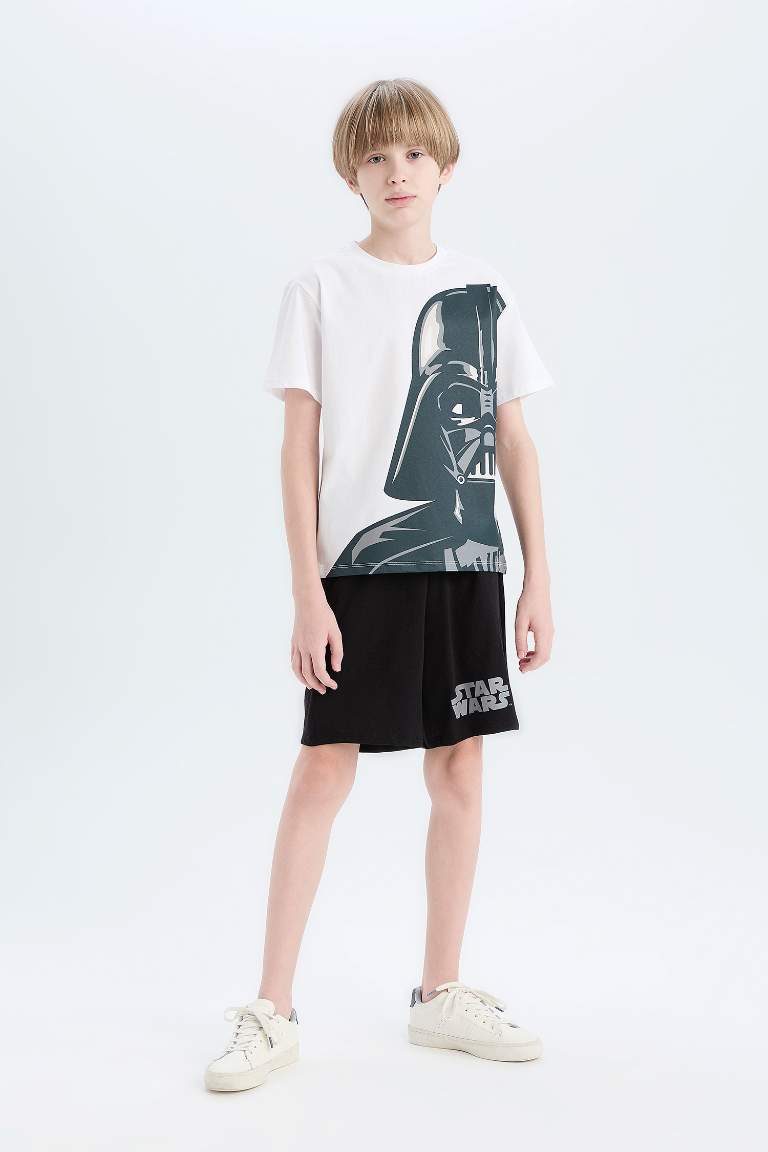 Boy Star Wars Short Sleeve Top Shorts 2 Piece Pajama Set